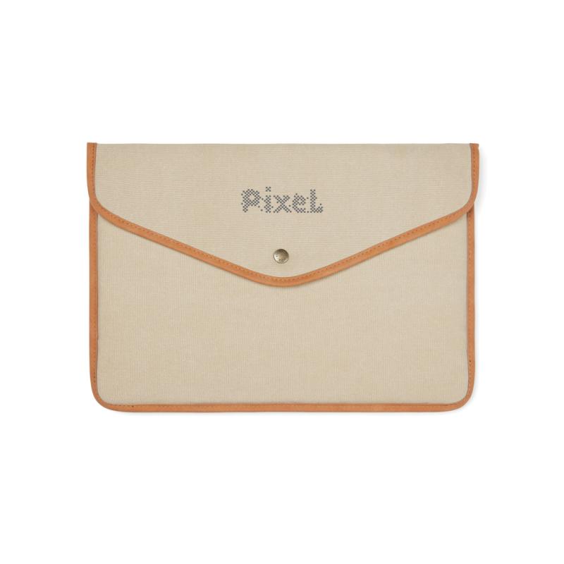 Obal na 14" notebook VINGA Bosler z GRS recykl. canvas béžová 4