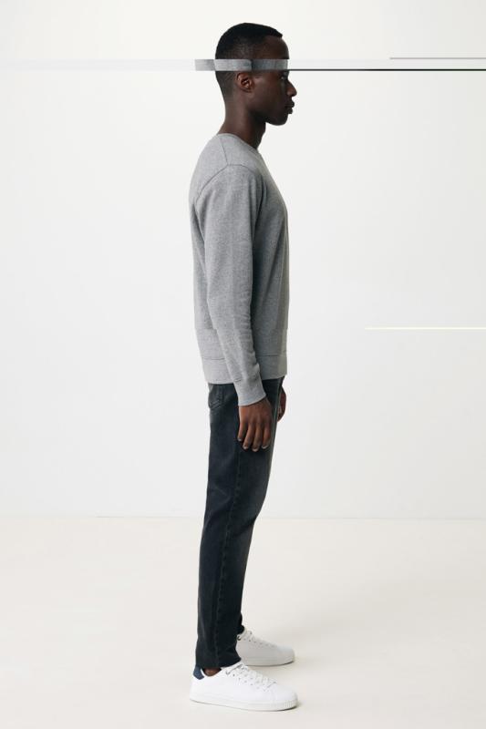 Ľahká mikina IQONIQ Etosha z recykl. bavlny light heather anthracite L 12