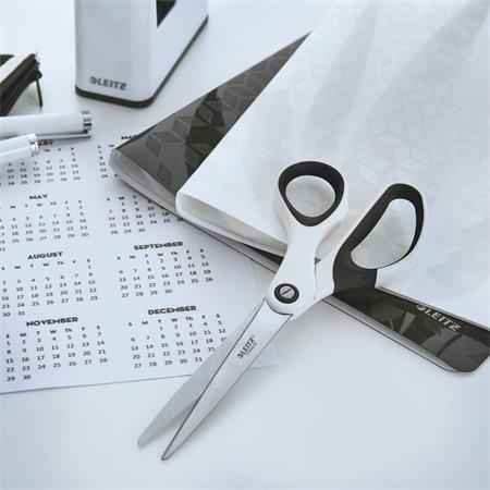 Nožnice, kancelárske, 20,5 cm,  LEITZ "Wow Titán",  biela 3
