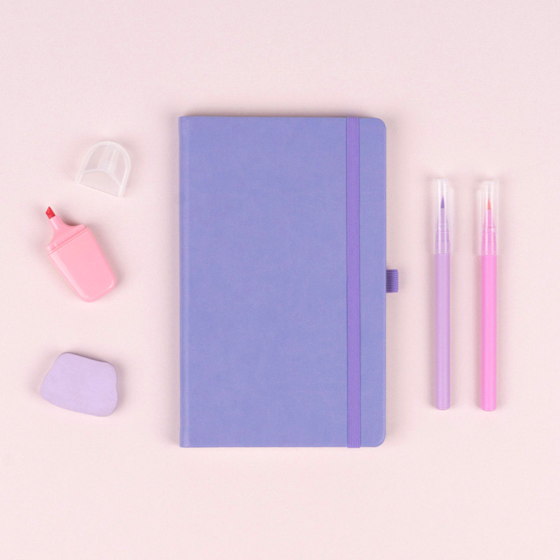 NOTIQUE Notes Lila, linajkovaný, 13 x 21 cm 2