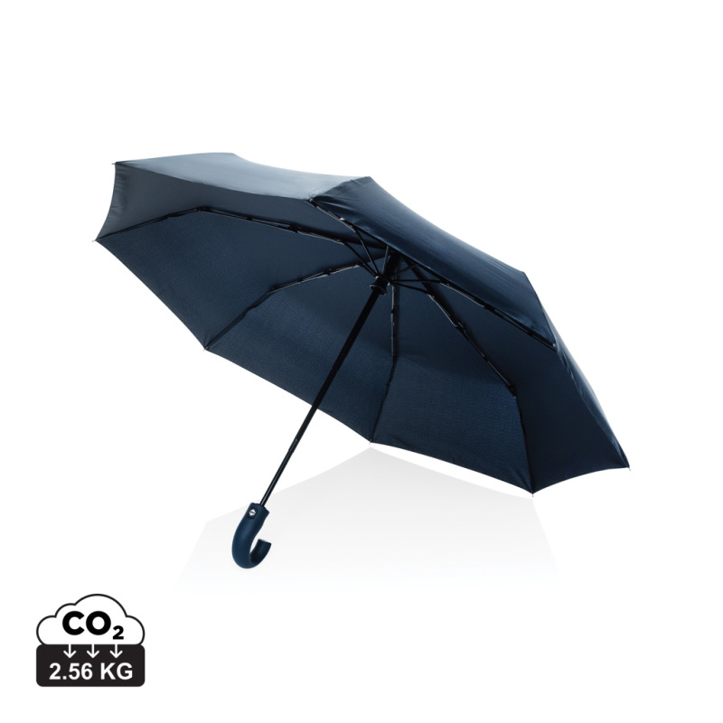 KENTO URBAN 21" AWARE™ 190T RPET dáždnik s auto otv./zatv. námornícka modrá