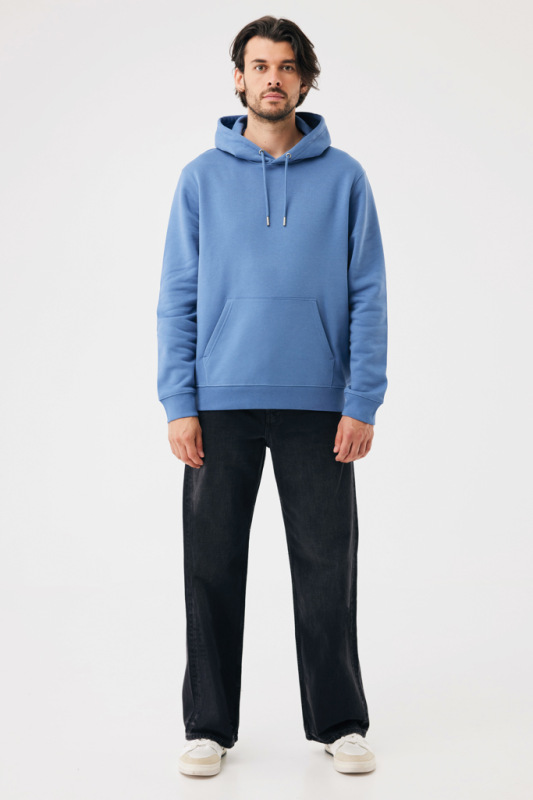 IQONIQ Joshua Unisex mikina s kapucňou z rec. bavlny moon blue M 12