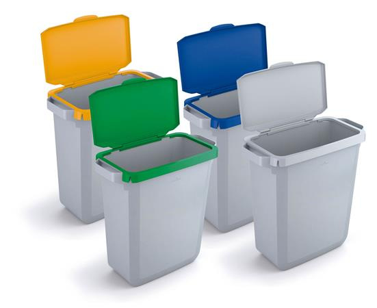 Výklopné veko pre 60 l odpadkový kôš, plast, DURABLE "Durabin®", zelené 5