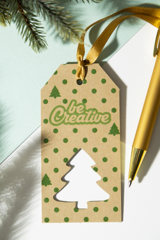 PrinTag Plus Eco vlastná visačka na darček, vianočný stromček 4