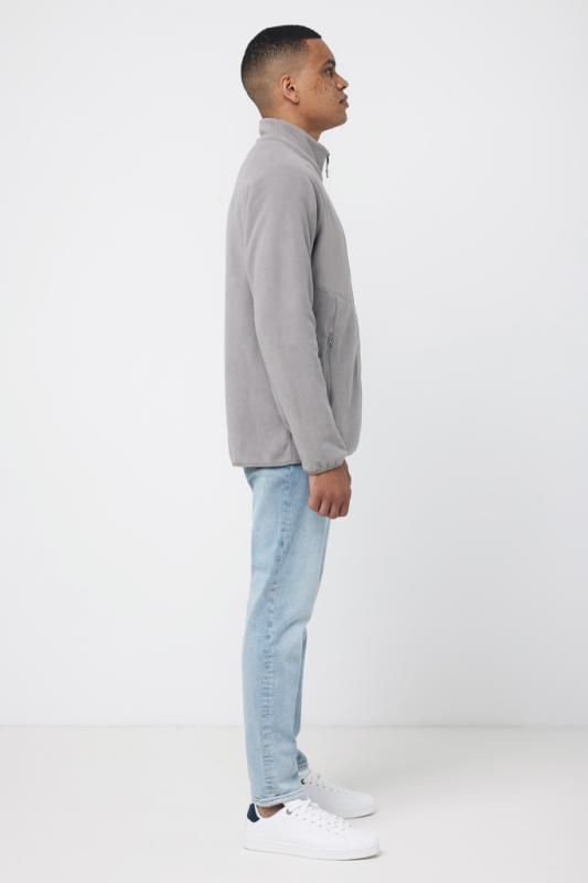 Micro fleece bunda na zips IQONIQ Talung z rec. polyesteru storm grey XXXL 8