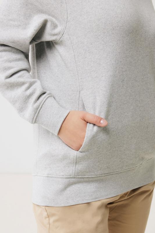 Mikina s bočnými vreckami IQONIQ Yengo z rec. bavlny light heather grey XXS 9