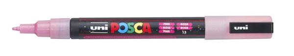 Dekoračný popisovač, 0,9-1,3 mm, UNI"Posca PC-3ML", lesklá ružová 2
