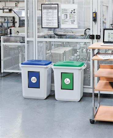 Poklop pre 60 l odpadkový kôš, plast, DURABLE "Durabin®", žltý 7