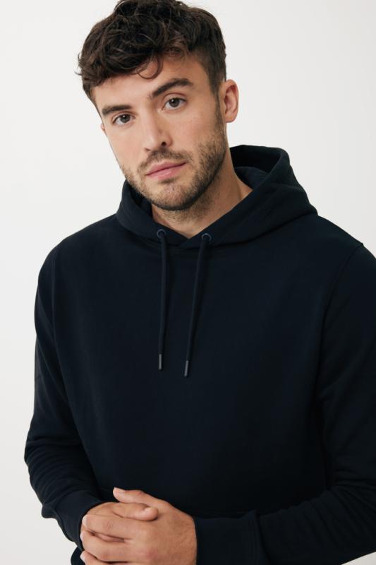 Ľahká mikina s kapucňou IQONIQ Rila z recykl. bavlny čierna XXXL 12