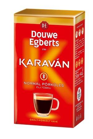Káva, pražená, mletá, vákuové balenie, 225 g, DOUWE EGBERTS "Karaván", klasické praženie 1
