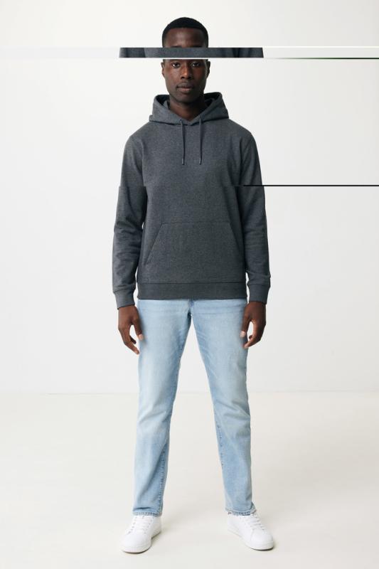 Nefarbená mikina s kapucňou IQONIQ Torres z recykl. bavlny heather anthracite XXL 10