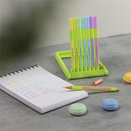 Liner, sada, 0,4 mm, SCHNEIDER "Line-Up Pastel", 8 rôznych pastelových farieb 3