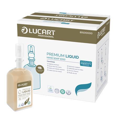 Tekuté mydlo, náplň, 1 l, LUCART "IDENTITY Premium", teplá oranžová 1