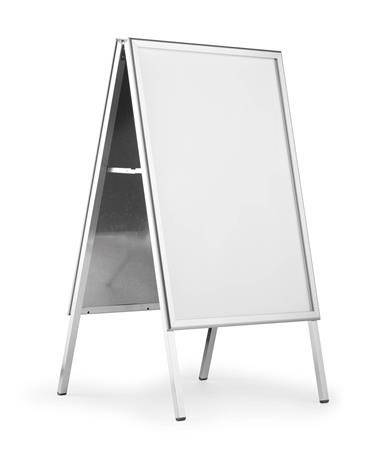 Stojan na plagáty, A1, DURABLE "Fold Outdoor", strieborný