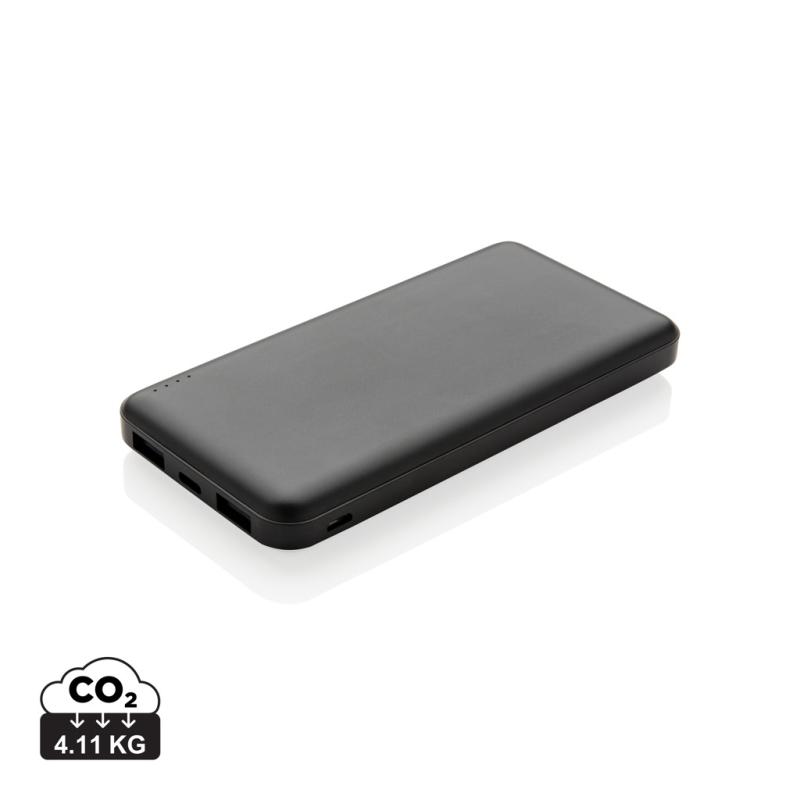 Vrecková powerbanka s vysokou hustotou batérie 10 000 mAh čierna