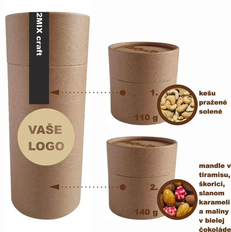 tuby2b® 2MIX CRAFT kešu & sweet mix 250g