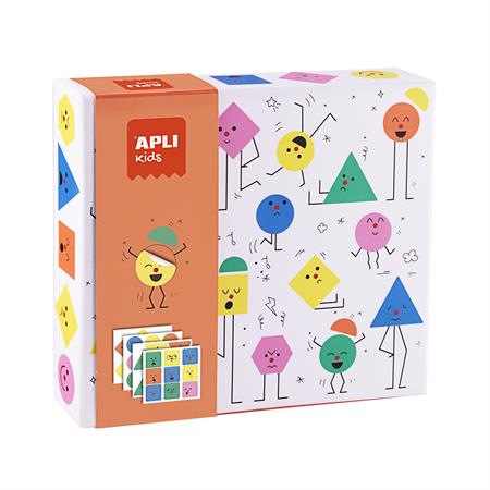Nálepky, geometrické, sada, APLI Kids "Geometric", emócie 1