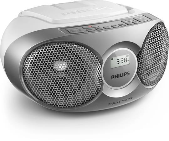 Rádio, s CD prehrávačom, PHILIPS "AZ215", strieborné 2