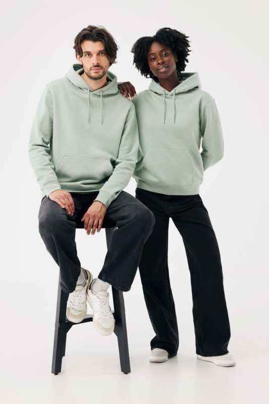 IQONIQ Joshua Unisex mikina s kapucňou z rec. bavlny Iceberg green XXL 16