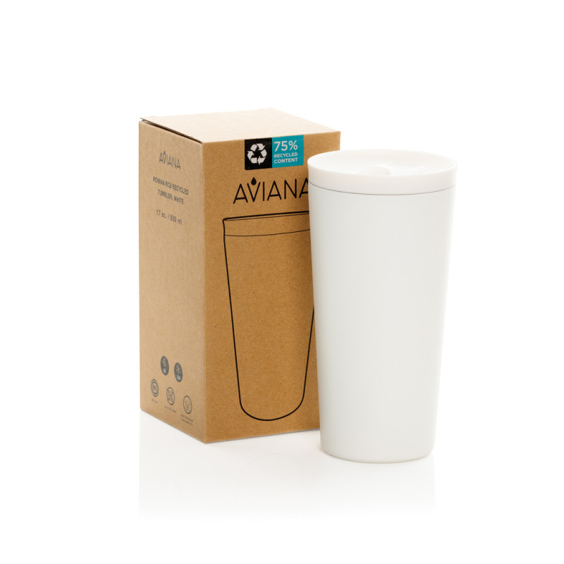 Termohrnček Aviana™ Rowan 500 ml z RCS biela 4