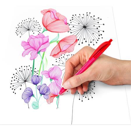 Guľôčkové pero, 0,5 mm, stláčací mechanizmus, STAEDTLER® "4230 M", 8 rôznych farieb 5