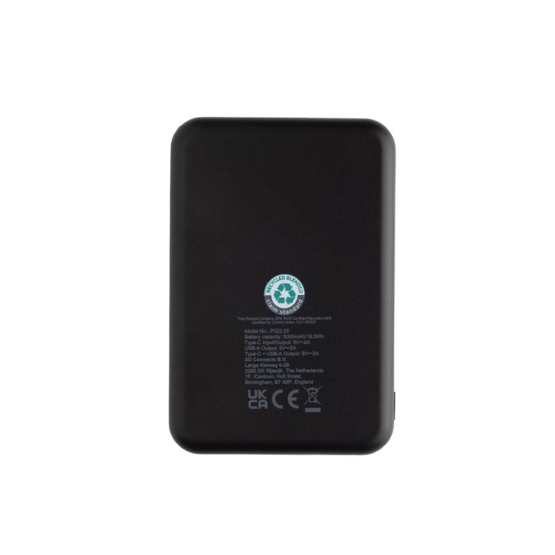 Powerbanka Boostcore 5000mAh s USB C z RCS recykl. plastu čierna 3