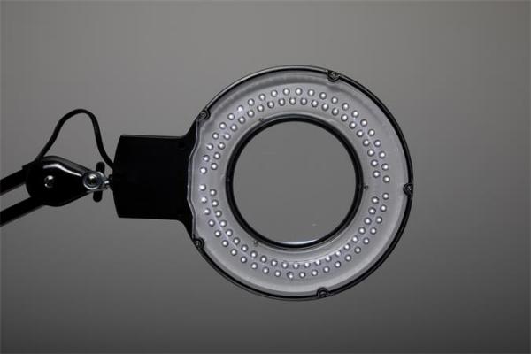 Stolová lampa, LED, lupa, MAUL "Viso", čierna 8