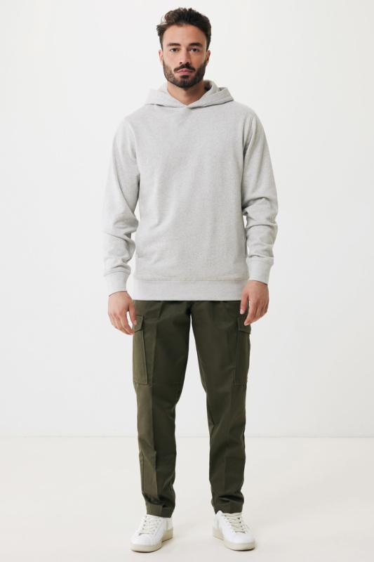 Mikina s bočnými vreckami IQONIQ Yengo z rec. bavlny light heather grey XXS 11