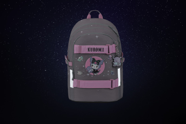 BAAGL SADA 5 Skate Kuromi Grey: batoh, peračník, športová taška, ľadvinka, obal na noteboo 5