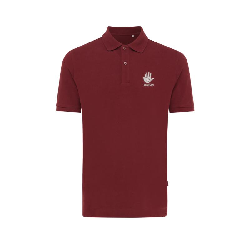 Polo tričko IQONIQ Yosemite z recykl. bavlny vínovo červená XL 6