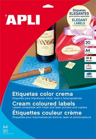 Etikety, 70x37 mm, farebné, APLI, pastelovo modré, 480 etikiet/bal 2