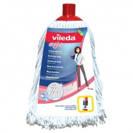 Mop, bez rukoväťou, bavlna, VILEDA "Style", biela 1