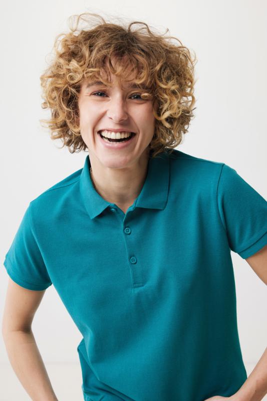 Dámske polo tričko IQONIQ Yosemite z recykl. bavlny verdigris XXL 7