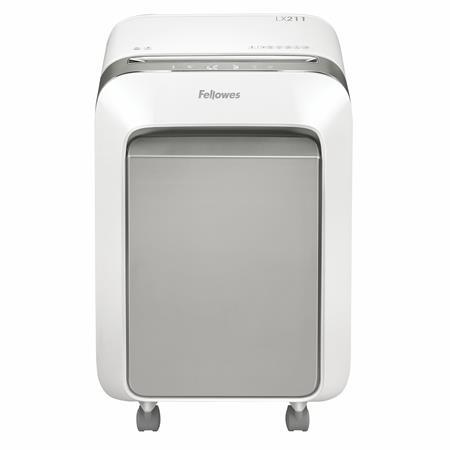 Skartovací stroj, mikro krížový rez, 14 listov, FELLOWES "Powershred LX211", biela 2