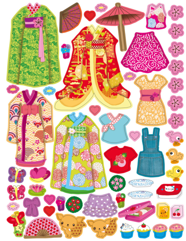 ŠATY PRE AKIKO ─ Kniha samolepiek 8