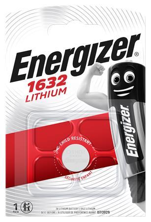 Gombíková batéria, lítiová, CR1632, 1 db, ENERGIZER 1