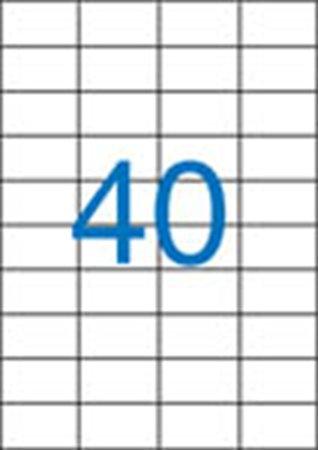 Etikety, univerzálne, 52,5x29,7 mm, VICTORIA, 4000 etikiet/bal 1