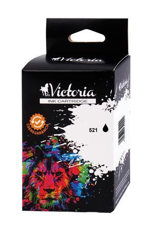 VICTORIA TECHNOLOGY 521B Náplň k tlačiarňam Pixma iP3600, 4600, MP540, VICTORIA čierna, 9ml