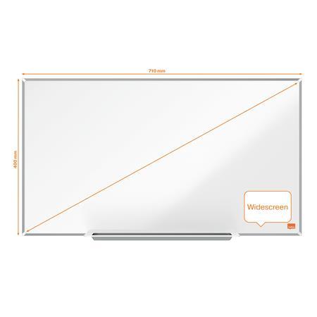 Biela tabuľa, NanoClean™, široká, magnetická, 32"/71x40 cm, hliníkový rám, NOBO "Impressio 5
