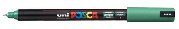 Dekoračný popisovač, 0,7 mm, UNI "Posca PC-1MR", zelená 2