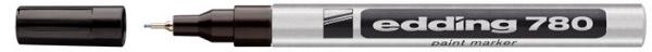 Lakový popisovač, 0,8 mm, EDDING "780", strieborný 1