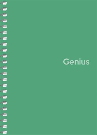 Špirálový zošit, štvorčekový, A6, 80 listov, PP obal, SHKOLYARYK "Genius", mix 3