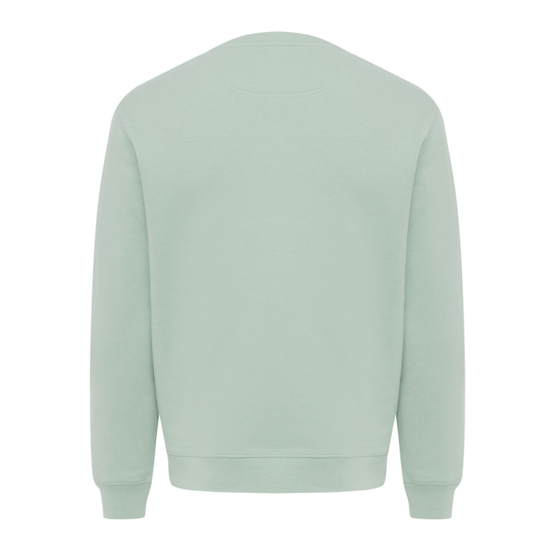 IQONIQ Toria Unisex mikina s okrúhl. výstrihom z rec. bavlny Iceberg green XL 2