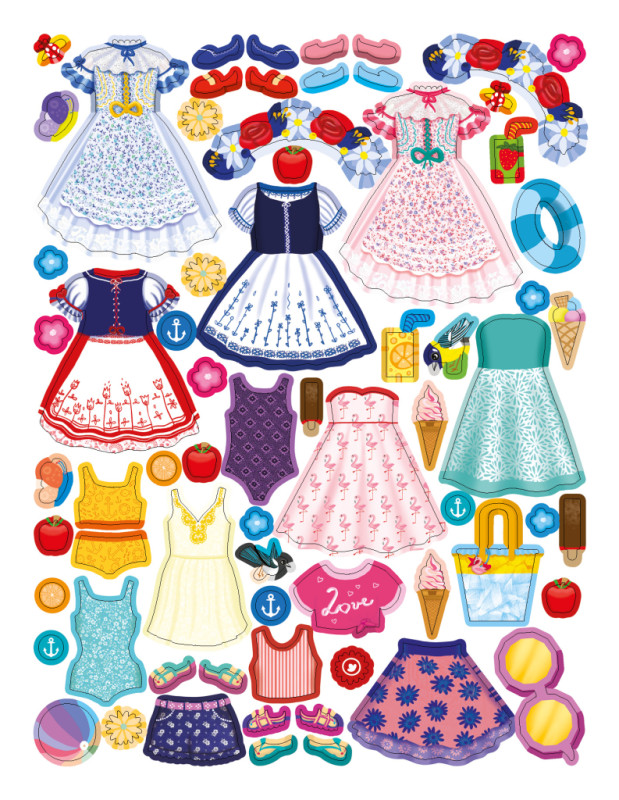 Šaty pre TEREZKU ─ Kniha samolepiek 5