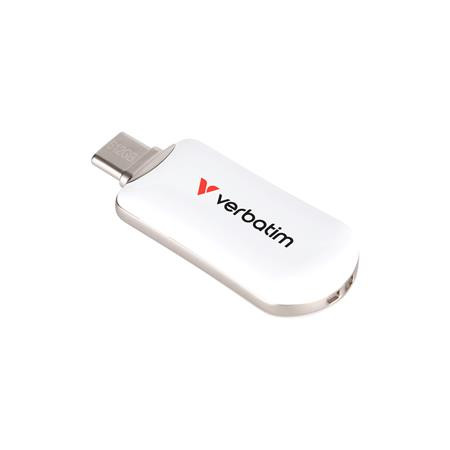 USB kľúč, 512GB, USB-C 3.2 Gen1, VERBATIM "Plectra", biely 1