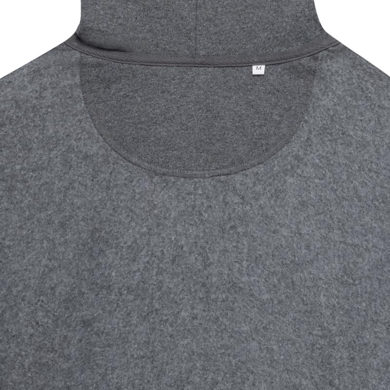 Mikina na zips s kapucňou IQONIQ Abisko z recykl. bavlny heather anthracite XXL 3