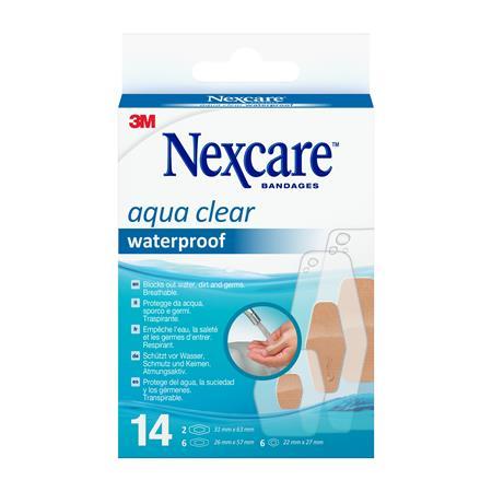 Náplasť, vodeodolná, rôzne rozmery, 14 ks, 3M "Nexcare™ Aqua 360" 1