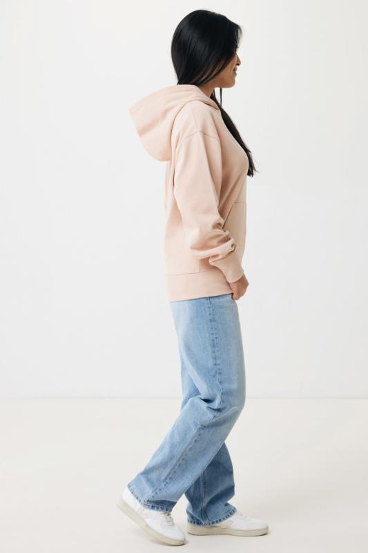 Mikina s kapucňou IQONIQ Yoho relaxed fit z recykl. bavlny peach nectar XXXL 8