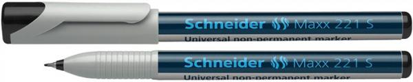 Popisovač, OHP, 0,4 mm, SCHNEIDER "Maxx 221 S", čierny 1
