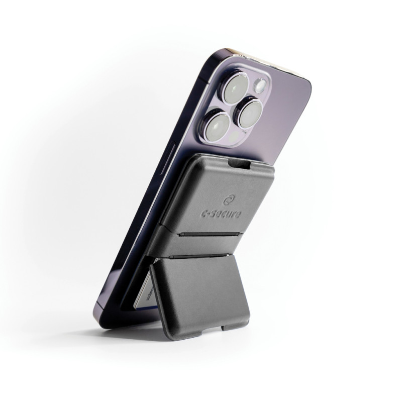 C-Secure MagSafe kartové púzdro na telefón čierna 2